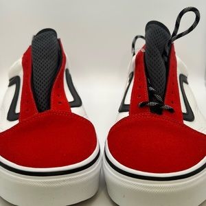Brand new Old Skool Vans, red, white and black